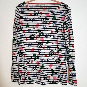 Boden BRETON STRIPED TEE TOP size 12